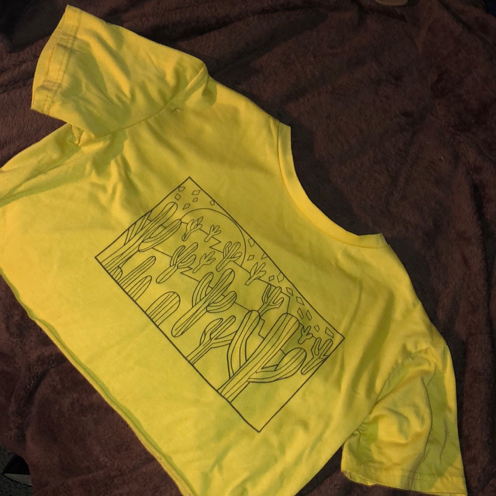 Yellow Cactus Croptop